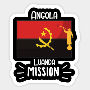 Angola Luanda Mormon LDS Mission Missionary Shirt and Gift Sticker